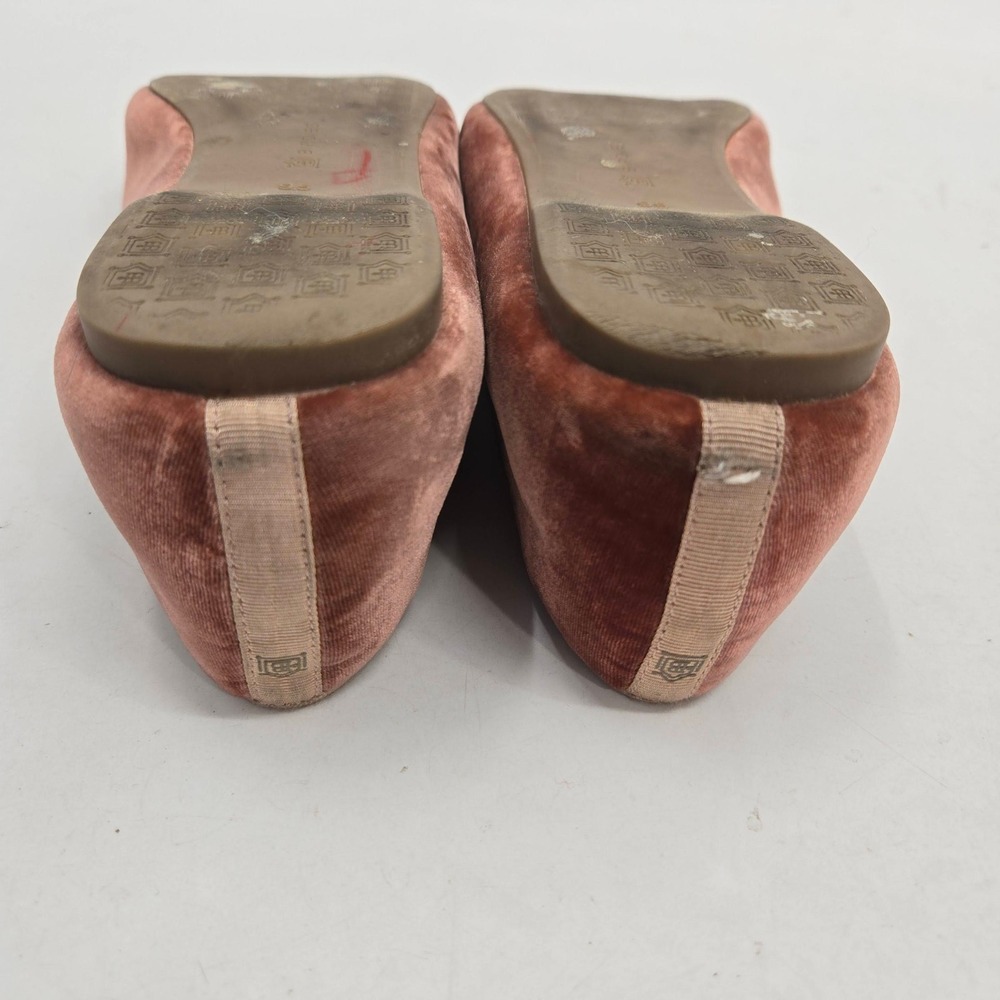 Birdies The Starling Velvet Loafers Rust Terra Cotta Smoking Slippers Womens 9.5 - Picture 11 of 15